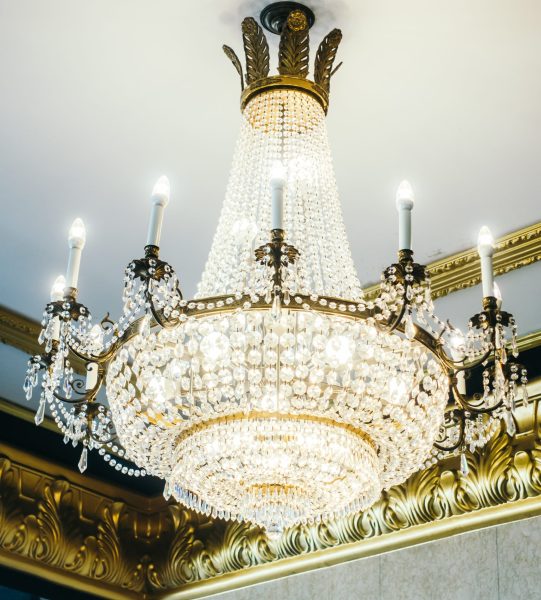 Beautiful luxury chandelier decoration interior of room